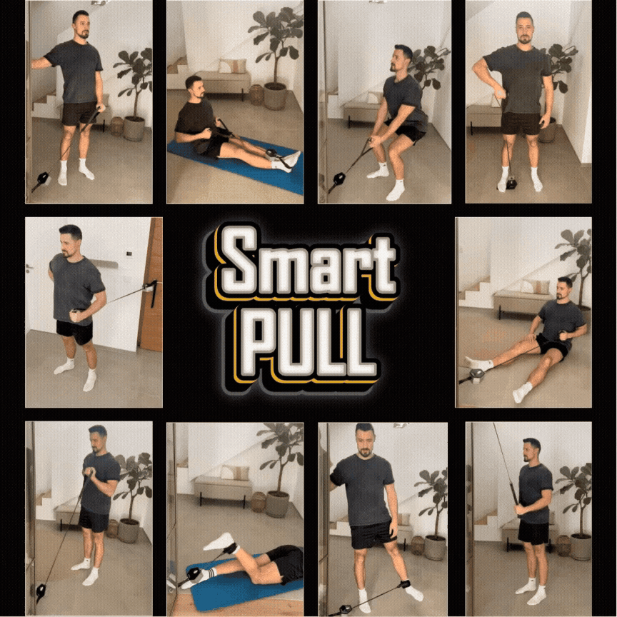 SmartPULL: Tragbare Fitness-Kraftstation mit elektrisch verstellbarem Widerstand, wiederaufladbar